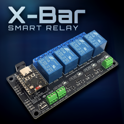 ESP32-C3 | X-Bar Smart Relay Board (บอร์ดพัฒนา Automation & IoT 4 รีเลย์)