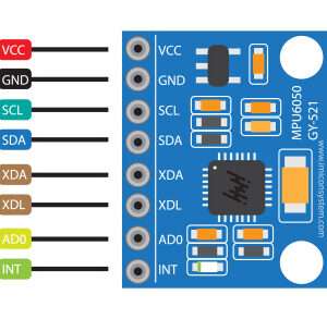 GY-521 MPU6050 IMU Sensor Board – 3-Axis Acceleration & Gyro for Arduino